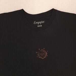 Empyre Crew Neck Short Sleeve Graphic T Shirt Mens Size Extra Large XL Black